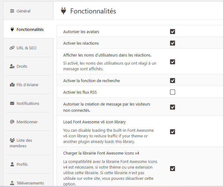 Fonctionnalités
