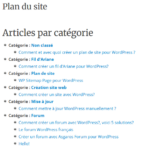 Plan de site