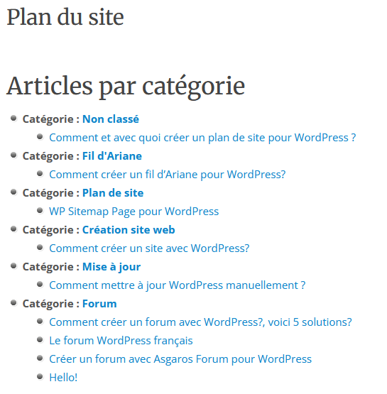 Comment et avec quoi créer un plan de site pour WordPress ? Plan de site